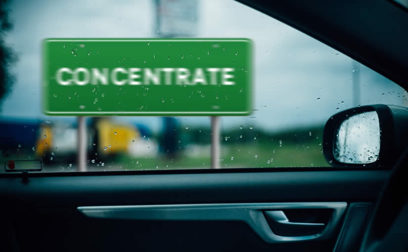 How to concentrate when driving