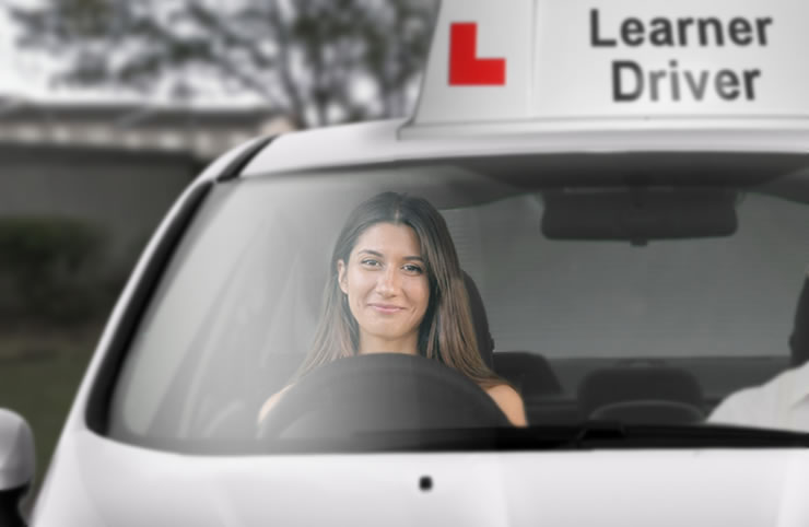 Happy learner driver