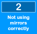 The number 2 top reason for driving test fails is not using the mirrors correctly