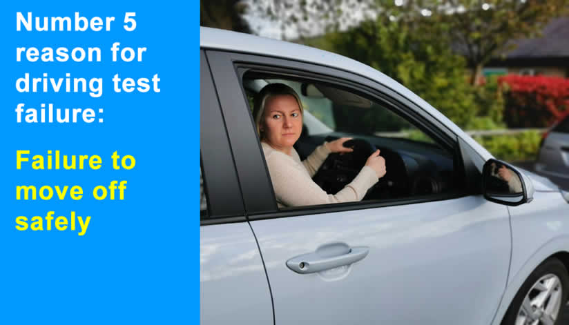 The 5th Top Driving Test Fail is Failing to Move Off Safely