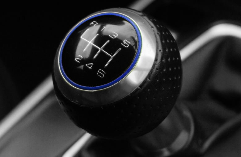 Manual stick shift gear lever