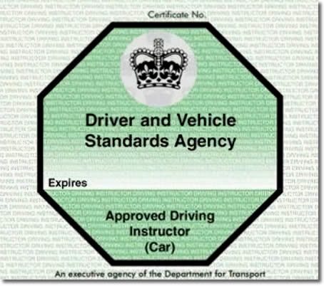 Fully qualified, green driving instructor's licence