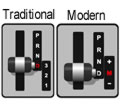 Tutorial explaining how to change gear in an automatic car