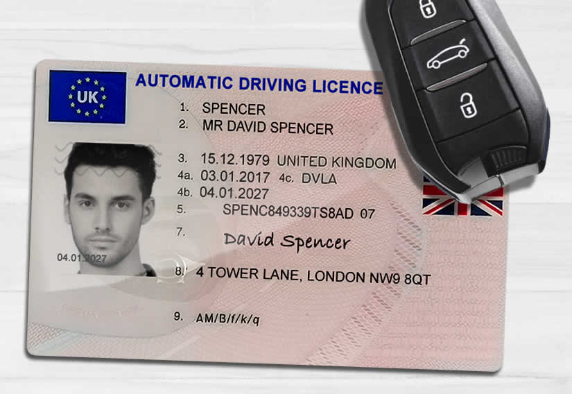 Automatic Driving Licence with Car Key