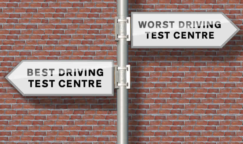 Best and worst driving test centres revealed