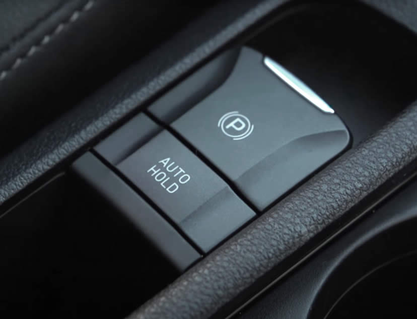 Auto hold button in a car