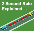 Tutorial explaining he 2 second rule when driving