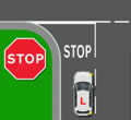 Stop junctions tutorial for learner drivers