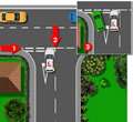 Road positioning at T-junctions tutorial