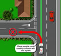 Tutorial explaining when and when not to signal during a left turn