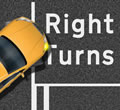 How to do a right turn in a car tutorials