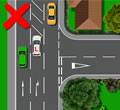 Dedicated lanes for right turns learner driver tutorial