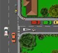 Driving lesson tutorial explaining what speed you should make a right turn in a car